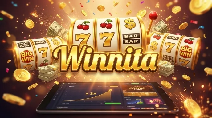 Metodi di pagamento e tempi di prelievo su Winnita rappresentati lungo una linea temporale al neon